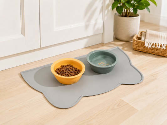 ChowCatch Pet Feeding Mat — Non-Slip, Raised Edge, Easy Clean
