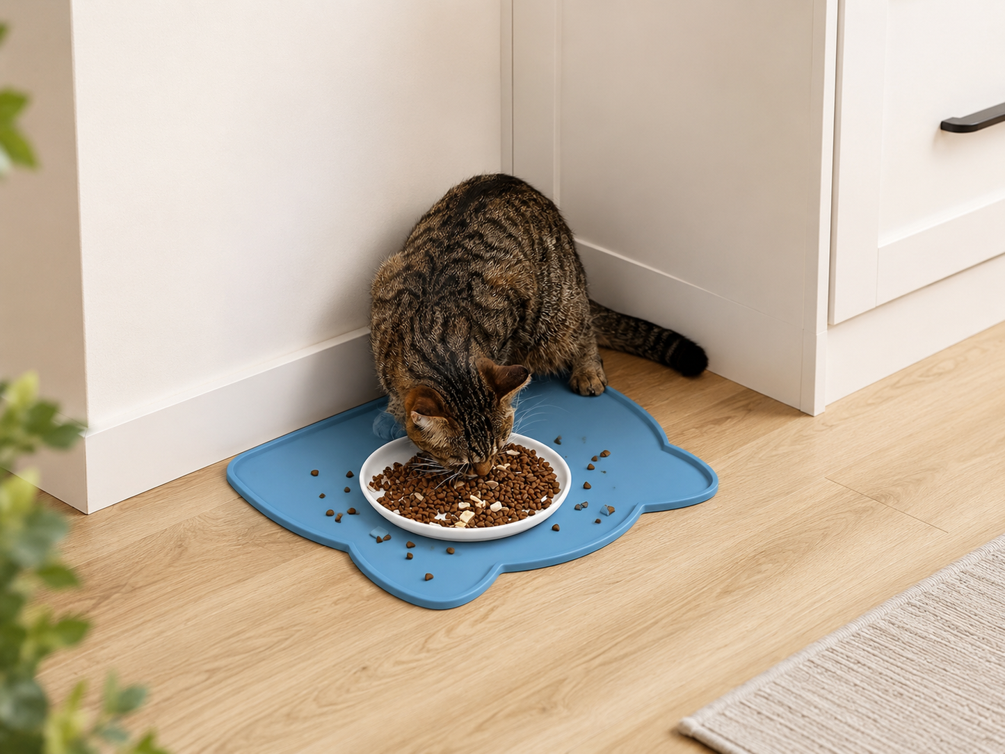 ChowCatch Pet Feeding Mat — Non-Slip, Raised Edge, Easy Clean