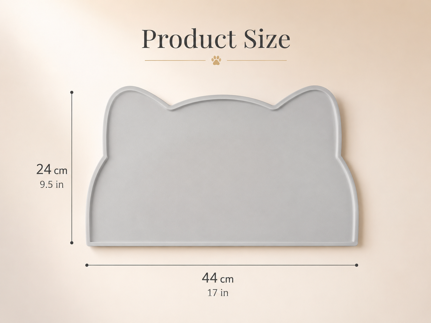 ChowCatch Pet Feeding Mat — Non-Slip, Raised Edge, Easy Clean