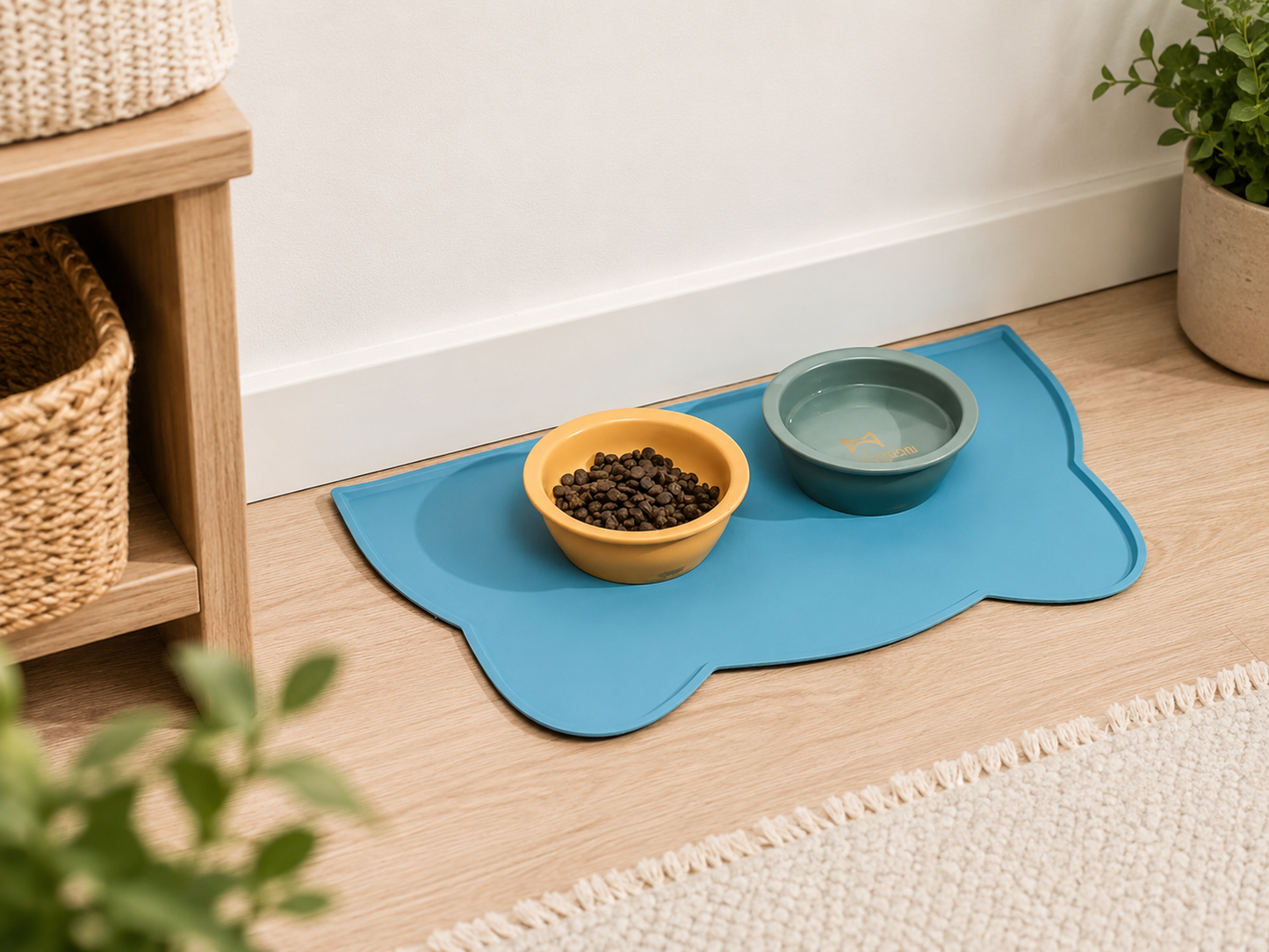 ChowCatch Pet Feeding Mat — Non-Slip, Raised Edge, Easy Clean